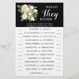 Zouden ze liever paren schotelen spelen Kaart? Flyer