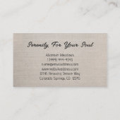 Zouding Beach Meditation Healer Visitekaartje (Achterkant)