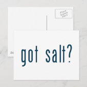 zout briefkaart (Voorkant / Achterkant)