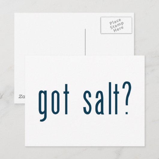 zout briefkaart (Voorkant / Achterkant)