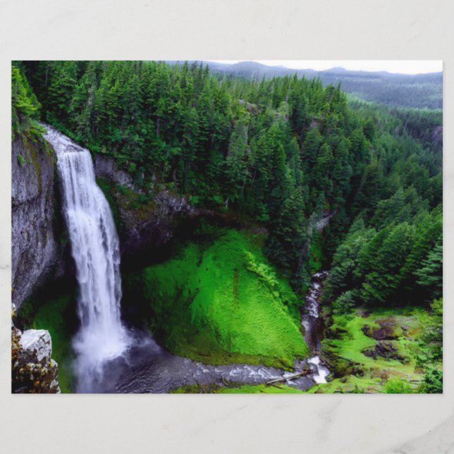 Zout Creek Herfst Oregon Scrapbook Paper (Voorkant)
