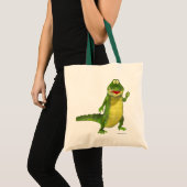 Zout de krokodille Canvas tas (Voorkant (product))