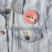 Zout de Slugs pin niet (roze) Ronde Button 5,7 Cm (In situ)
