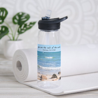 Zout der Aarde Blauwe Oceaan Bijbelvers Waterfles