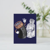 Zout en batterij briefkaart (Staand voorkant)