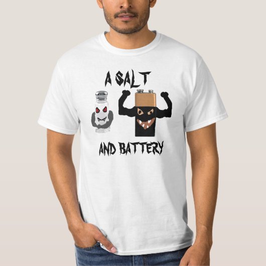 ZOUT EN BATTERIJ T-SHIRT (Voorkant)