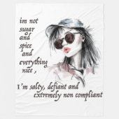 Zout en Defiant Fleece Deken (Voorkant)