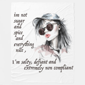 Zout en Defiant Fleece Deken