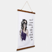 Zout en Defiant Hangend Wandkleed (Gebogen)