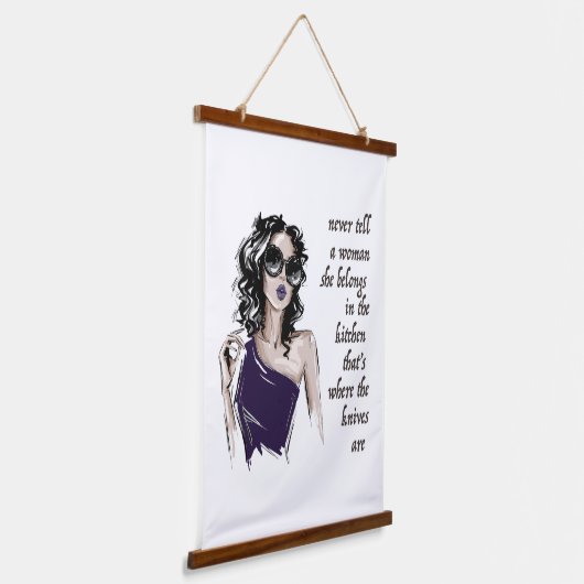 Zout en Defiant Hangend Wandkleed (Gebogen)