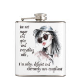 Zout en Defiant Heupfles (Voorkant)