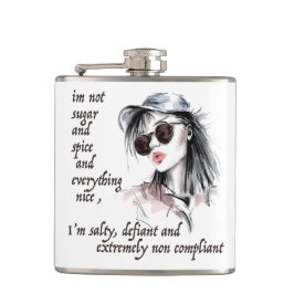 Zout en Defiant Heupfles