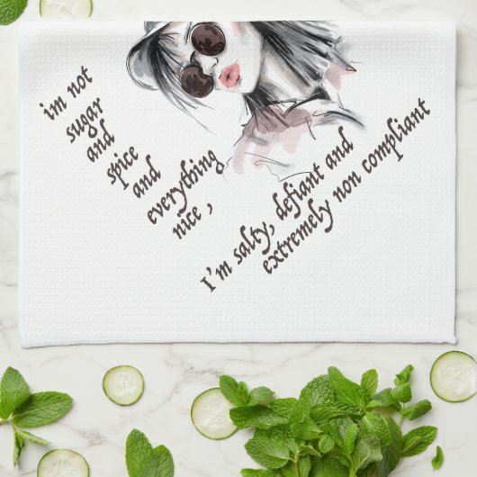 Zout en Defiant Theedoek (Gevouwen)