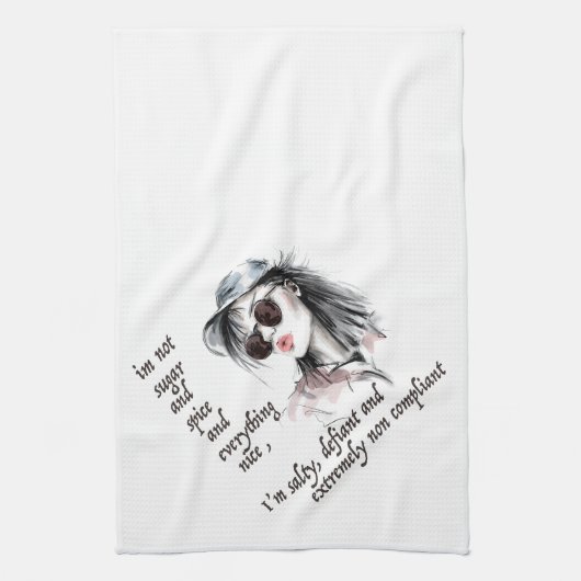 Zout en Defiant Theedoek (Verticaal)