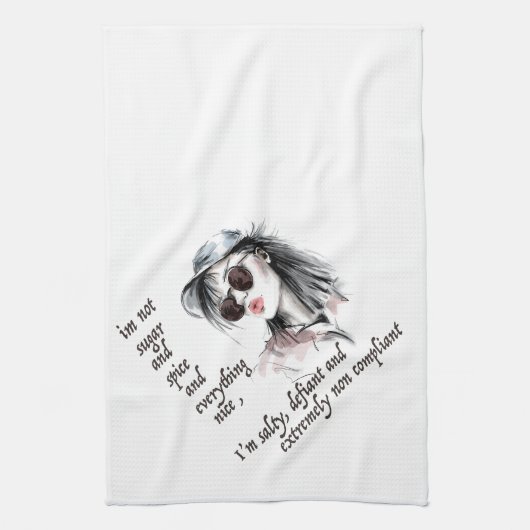 Zout en Defiant Theedoek (Verticaal)