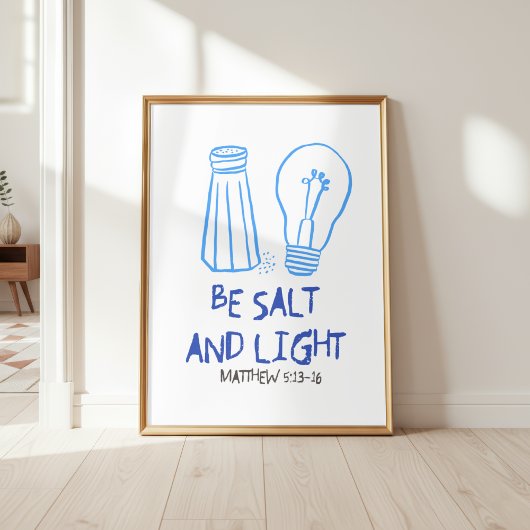 Zout en Licht Matteüs 5:13-16 Muurkunst Poster