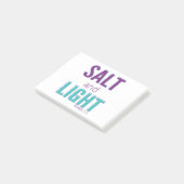 Zout en licht - Matthew 5:13 tealpurple Post-it® Notes (Schuin)