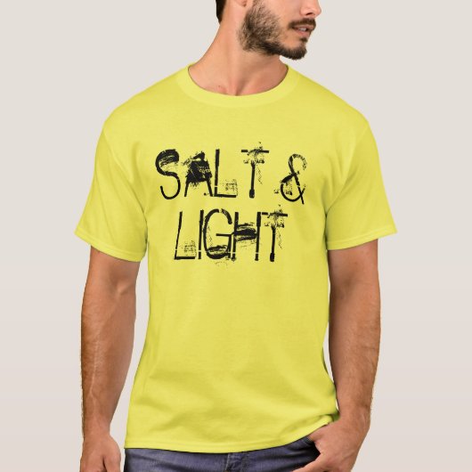 Zout en licht t-shirt (Voorkant)
