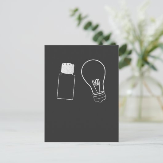 Zout en lichte Bijbel Verses Matthew 5:13-16 Chris Briefkaart (Staand voorkant)