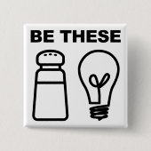 Zout en lichte Christelijke Button badge Pin (Voorkant)