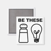 Zout- en lichte Christelijke-inktvissenmug Magneet (Voorkant / Achterkant)