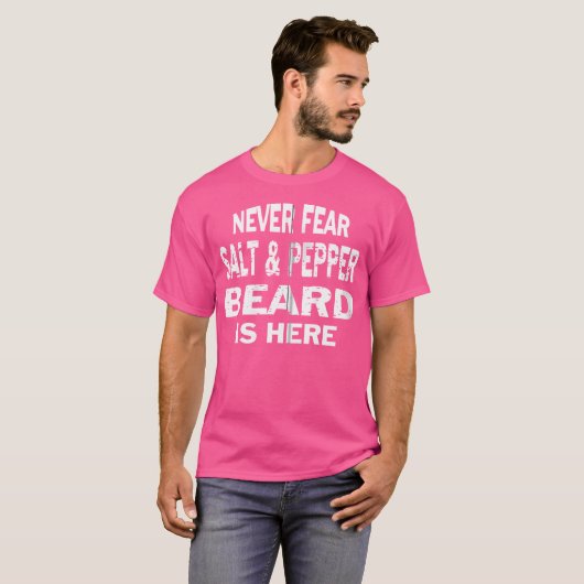 Zout en peper Baard Grijs Haar Grappig T-shirt Zip (Voorkant volledig)