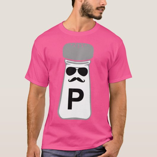 Zout en peper Halloween kostuum T-shirt (Voorkant)