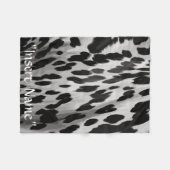 Zout en Peper Hide Fleece Deken (Voorkant (Horizontaal))