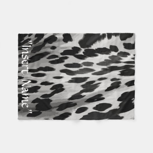 Zout en Peper Hide Fleece Deken (Voorkant (Horizontaal))