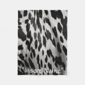 Zout en Peper Hide Fleece Deken (Voorkant)