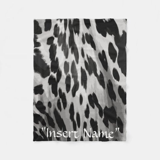 Zout en Peper Hide Fleece Deken (Voorkant)