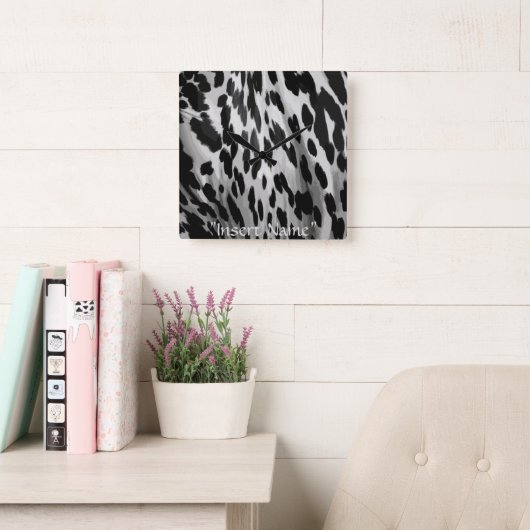 Zout en Peper Hide Vierkante Klok (Leeskamer)