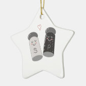 Zout en peper keramisch ornament (Links)
