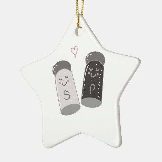 Zout en peper keramisch ornament (Links)