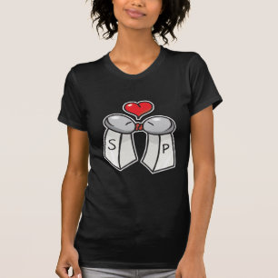 zout en peper liefde t-shirt
