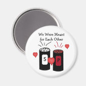 Zout en Peper Liefdesdesign Magneet (Voorkant / Achterkant)