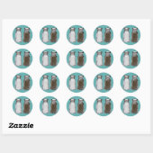 Zout en peper ronde sticker (Vel)