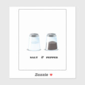 Zout en peper sticker (Vel)
