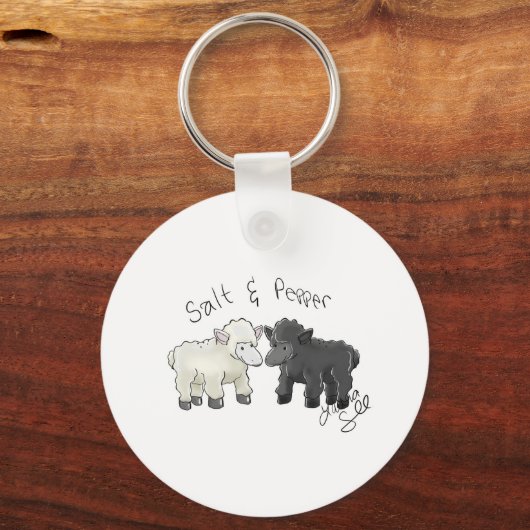 Zout en peper Zouten Schokkers Sleutelhanger (Voorkant)