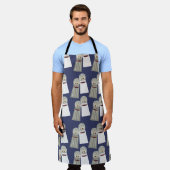 Zout en Pepper Poppin Patroon Leuke Karakters Schort (Gedragen)