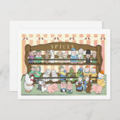 Zout en Pepper Shakers Briefkaart (Voorkant / Achterkant)