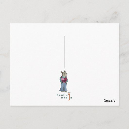 Zout en Pepper Shakers Briefkaart (Achterkant)