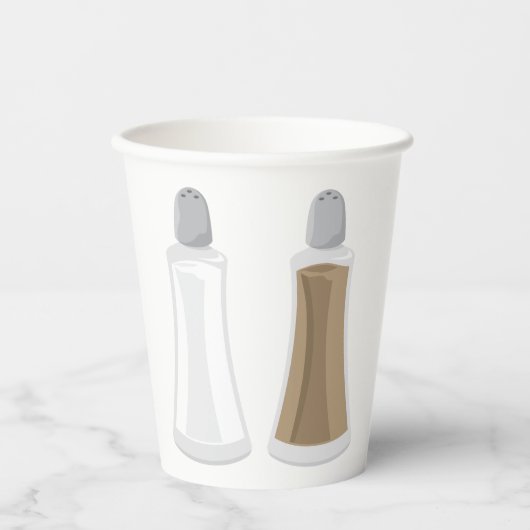 Zout- en Pepperschudders Papieren Bekers (Voorkant)