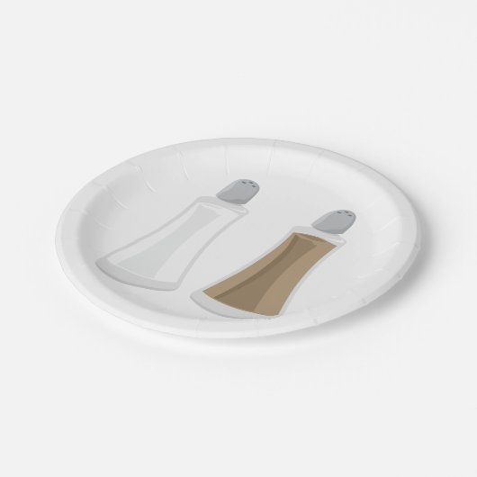 Zout- en Pepperschudders Papieren Bordje (Gekanteld)