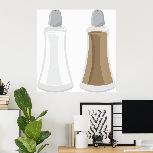 Zout- en Pepperschudders Poster (Thuiskantoor)