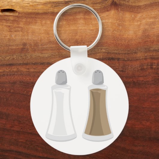 Zout- en Pepperschudders Sleutelhanger (Voorkant)