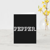 Zout- en PEPPERSTROOIER Funny bijpassend Halloween Kaart (Gele Bloem)