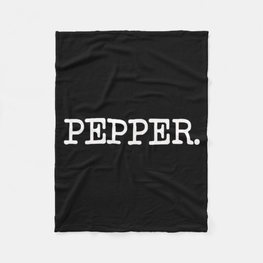 Zout- en PEPPERSTROOIER Funny Matching Halloween Fleece Deken (Voorkant)
