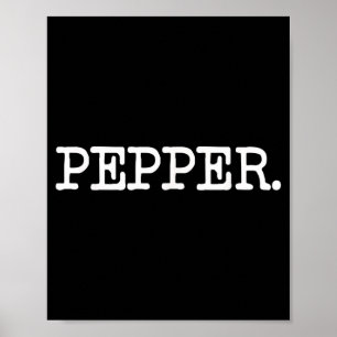 Zout- en PEPPERSTROOIER Grappig bijpassend Hallowe Poster