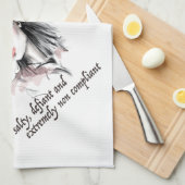 Zout en weerbarstig theedoek (Quarter Fold)